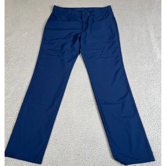 Footjoy Golf Pants Mens 34 x 32 Navy Blue Performance Moxie Chino Activewear - Picture 1 of 13